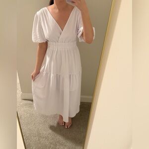 Amazon White Midi Maxi Dress